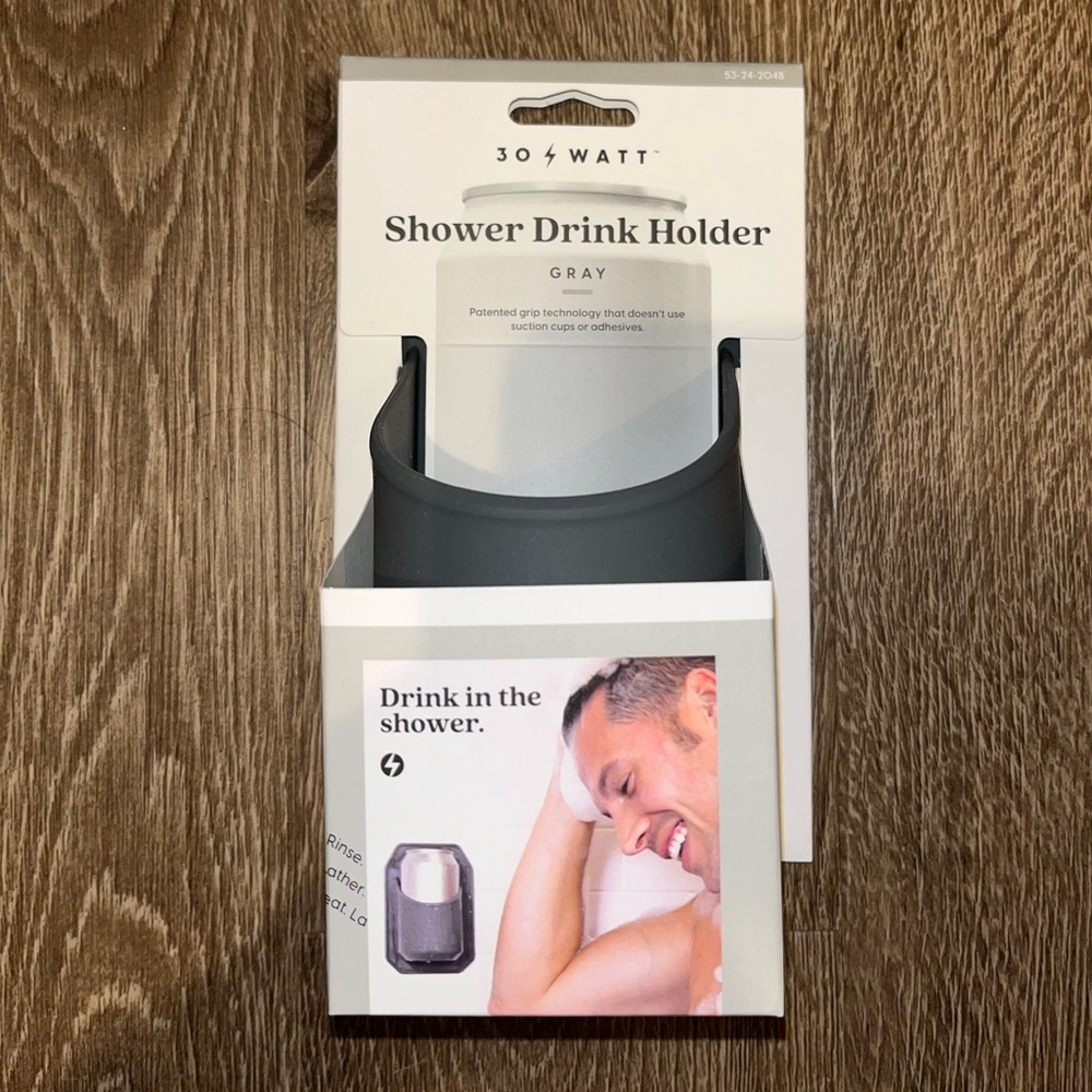 Shower drink holder
